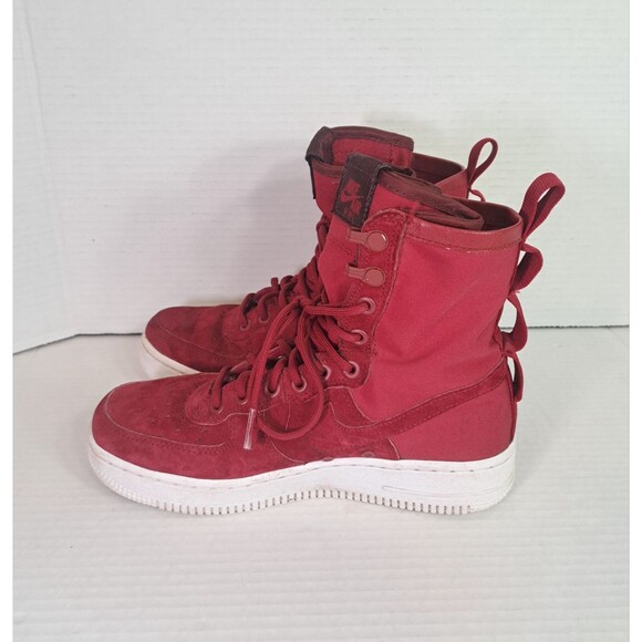 Nike SF Air Force 1 Red Crush Womens Size 7 Style 857872-601 Authentic 2018 Shoe - Picture 7 of 11